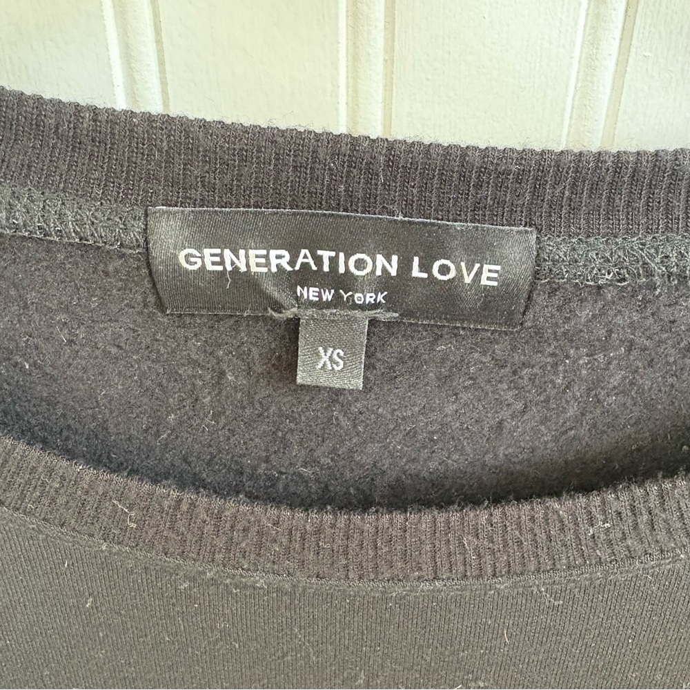 Generation Love Solid Black Georgia Sweatshirt Fa… - image 6